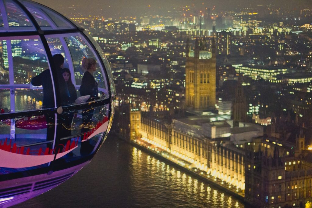 people in dome cable vehicle