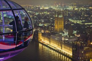 people in dome cable vehicle