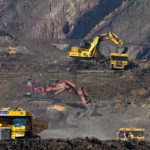 photography of excavators at mining area